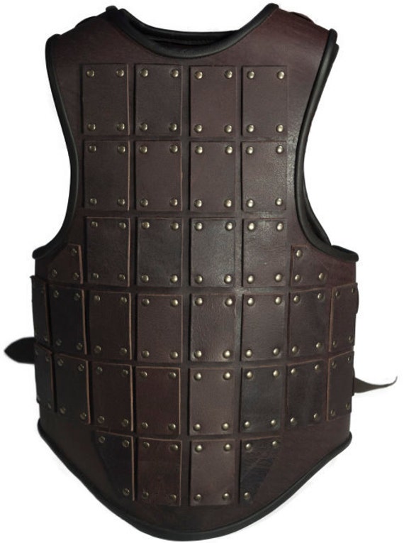 Mittelalter Söldner Brigandine Aus Braunem Leder, Ska Renaissance Larp Mittelalter Söldner Brigandine Aus Braunem Leder, Ska Renaissance Larp von ZardwinLarpStore