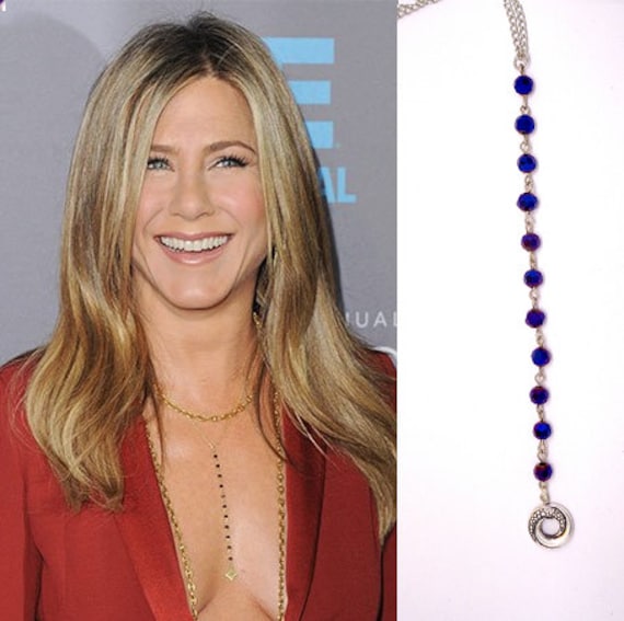 Eternity Anhänger Halskette Ab Purple Crystal, Von Berühmtheiten Inspiriert von ZareenDesigns