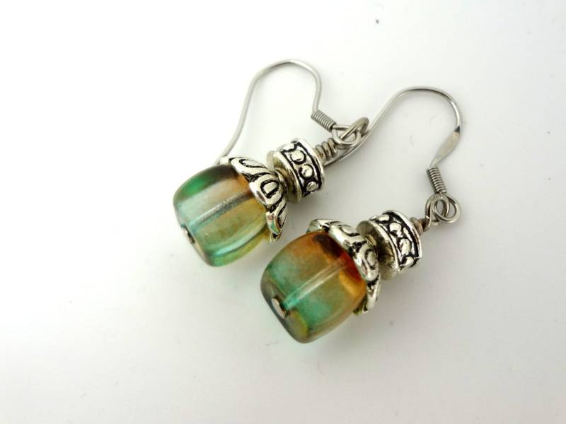 Ohrringe, Multi Schattierte Grüne Ohrringe von ZareenDesigns