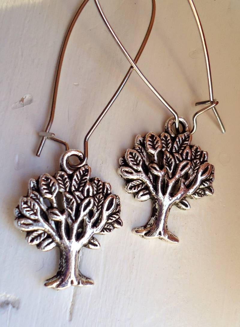 Silber Baum Des Lebens Ohrringe von ZareenDesigns