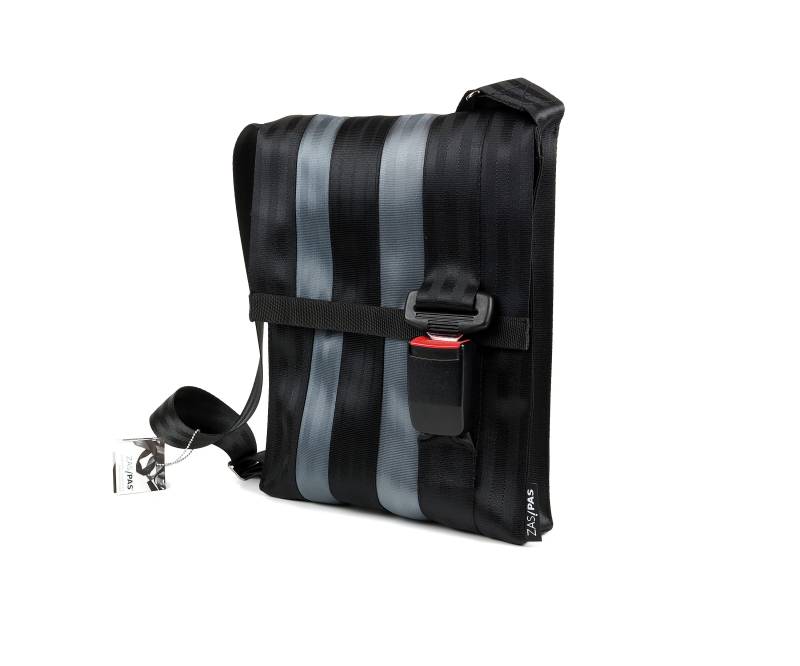 Recycling-Sicherheitsgurte Tasche - Blk 38-13, Umhängetasche, Schnalle, Umhängetasche von ZasPas