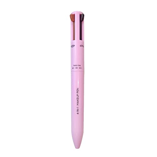 Make Up Stift 4 In 1, 4 In 1 Make-up Pen, Eyebrow Pencil, Eyeliner, Lip Liner, Highlighter Pen, All In 1 Makeup Pen Waterproof Eye, Langlebiger 4-Farben-Multifunktions-Make-up-Schönheitsstift von Zasdvn