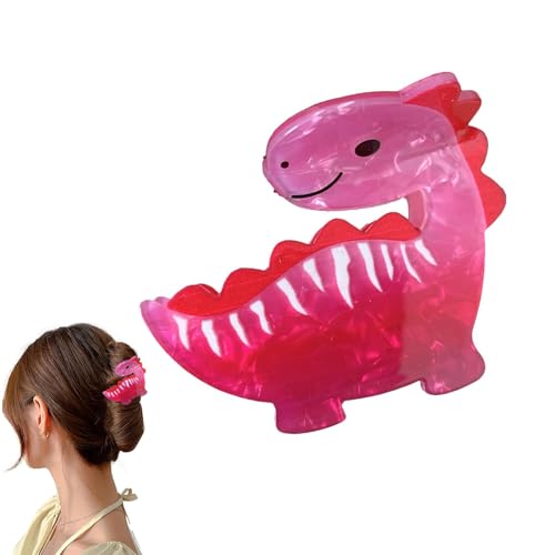 Zasdvn Acryl-Dinosaurier-Haarspange, Damen-Haar-Dinosaurier-Haarklammer, rutschfeste Acryl-Kopfschmuck-Styling-Werkzeuge, starker Halt, Haarschmuck für den täglichen Gebrauch von Zasdvn