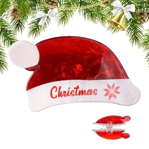 Zasdvn Cute Christmas Hat Claw Clip, Weihnachtsmütze, Weihnachts Haarschmuck, Haarclip Nikolausmütze Mütze Nikolaus Clip, Dutt Haar Pferdeschwanz Haar Starker Halt Clips, Schöne Haarspangen Zasdvn Cute Christmas Hat Claw Clip, Weihnachtsmütze, Weihnachts Haarschmuck, Haarclip Nikolausmütze Mütze Nikolaus Clip, Dutt Haar Pferdeschwanz Haar Starker Halt Clips, Schöne Haarspangen von Zasdvn