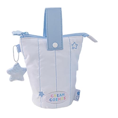 Zasdvn Federmäppchen Stifthalter Box Organizer, Federmäppchen für Kinder Mädchen | Federmäppchen mit Plüsch-Stern-Accessoire | Vielseitige Bleistifthalter und Stifthalter mit großem Fassungsvermögen von Zasdvn