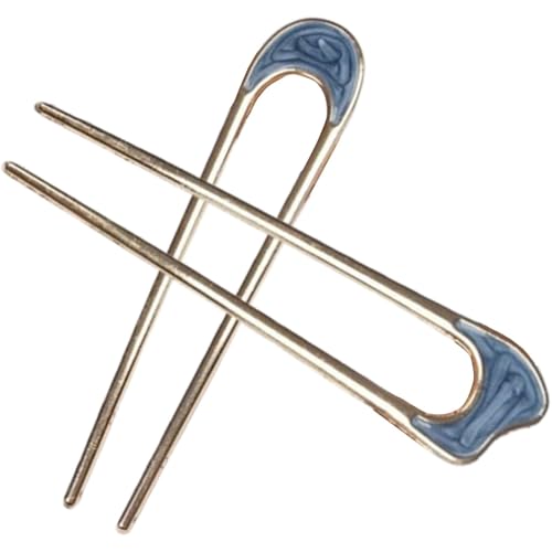 Zasdvn Französische Haargabel | 2 x U-förmige Haarnadeln – Vintage-Chignonnadel für dickes Haar, Haarknoten für Frauen und Mädchen, Haarstyling-Zubehör von Zasdvn