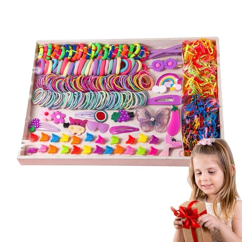 Zasdvn Haarschmuck-Set für Mädchen,Haarschmuck-Set für Mädchen | Elastische Pferdeschwanzhalter,Haarband-Set, Haarbänder, Haargummis, Haarspange, Haargummi-Set, Pferdeschwanzhalter für Kinder Mädchen von Zasdvn