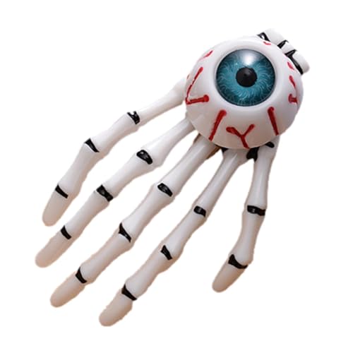 Zasdvn Halloween Skelett Haarspange,Skelett Hand Haarspange - Halloween Haarspangen Skeletthand - Augapfel Mädchen Haarschmuck Mode Punk Rock Teufelskralle, für Party Halloween Frauen Mädchen von Zasdvn
