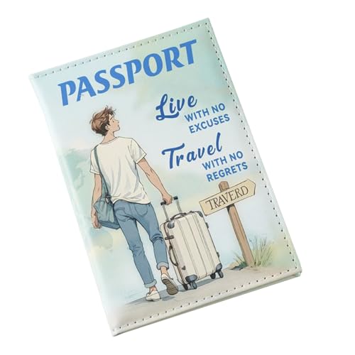 Zasdvn Reise-Pass-Halter - Reisepass Etui Reise | Wasserdicht Zubehör Tasche Für Damen Herren Paare Mit Kreditkartenfach von Zasdvn