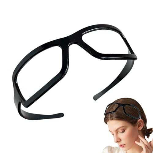 Zasdvn Rutschfester Haarreifen, Brillenrahmen, elastisches Stirnband, tragbare Mädchen-Haarschmuck, multifunktionaler Haarreifen für Partys Dating von Zasdvn