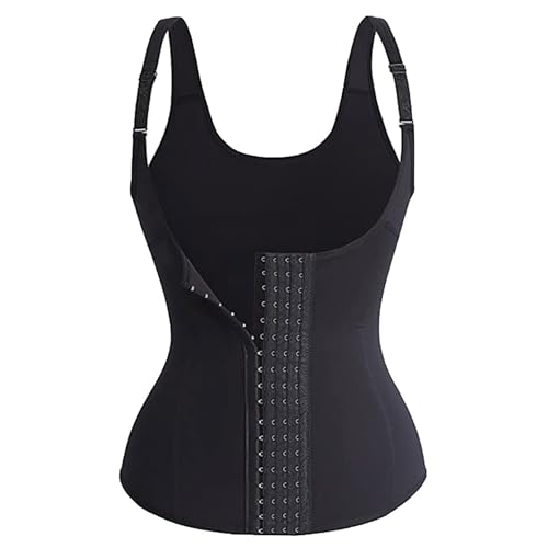 Zasdvn Schwarze Korsett-Top-Shapewear,Korsett-Shapewear-Tops | Vierreihige Neckholder-Taillenoberteile mit Schnalle - Damen-Shapewear-Oberteile aus atmungsaktivem Stoff für Yoga-Studios, von Zasdvn