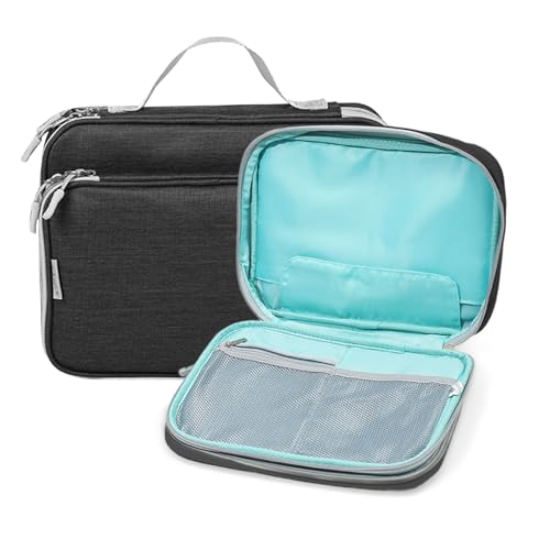 Zasjon Kabeltasche Organizer Elektronische, Kabel Organizer Tasche Universaltasche, Tragbare Wasserdicht Kabelorganizer Cable Bag für Handy Ladekabel,Powerbank,Tablets, SD Karten, Schwarz von Zasjon