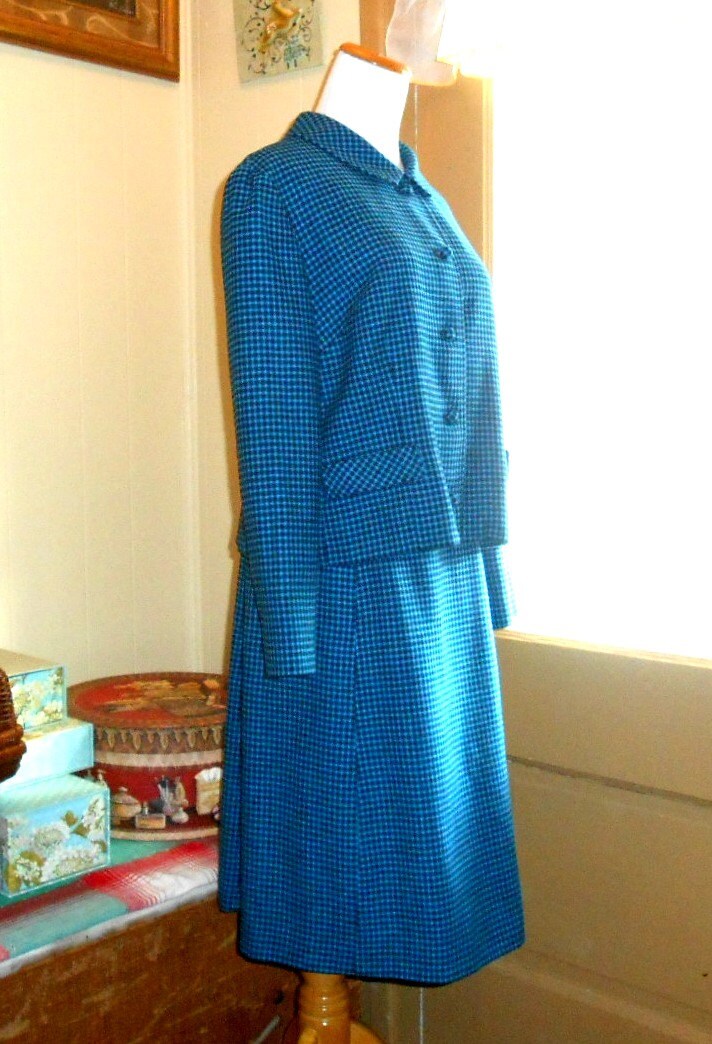 Vintage Pendleton Anzug Für Frauen Wolle Karierter Rock Set von ZasuVintage