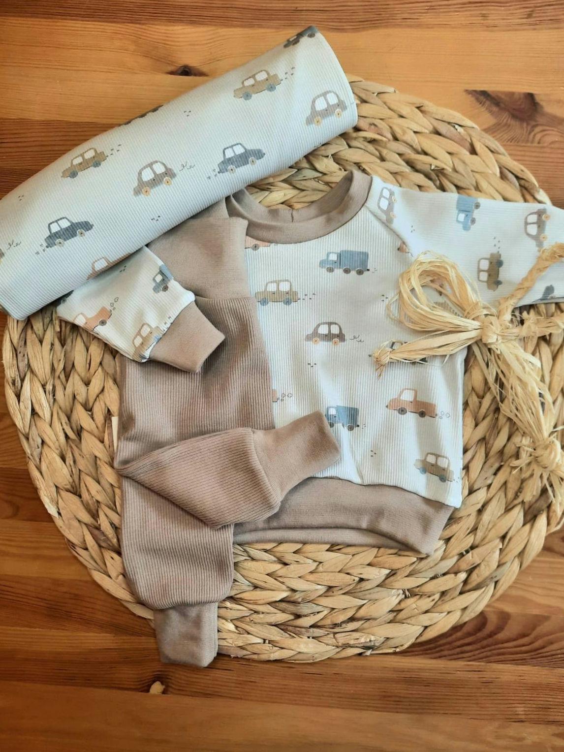 Babykleidung, Kinderkleidung, Babykleidung Junge, Babyset 2-Teilig, Pumphose, Sweatshirt, Größe 62 Babykleidung, Kinderkleidung, Babykleidung Junge, Babyset 2-Teilig, Pumphose, Sweatshirt, Größe 62 von ZauberStubeCorinna