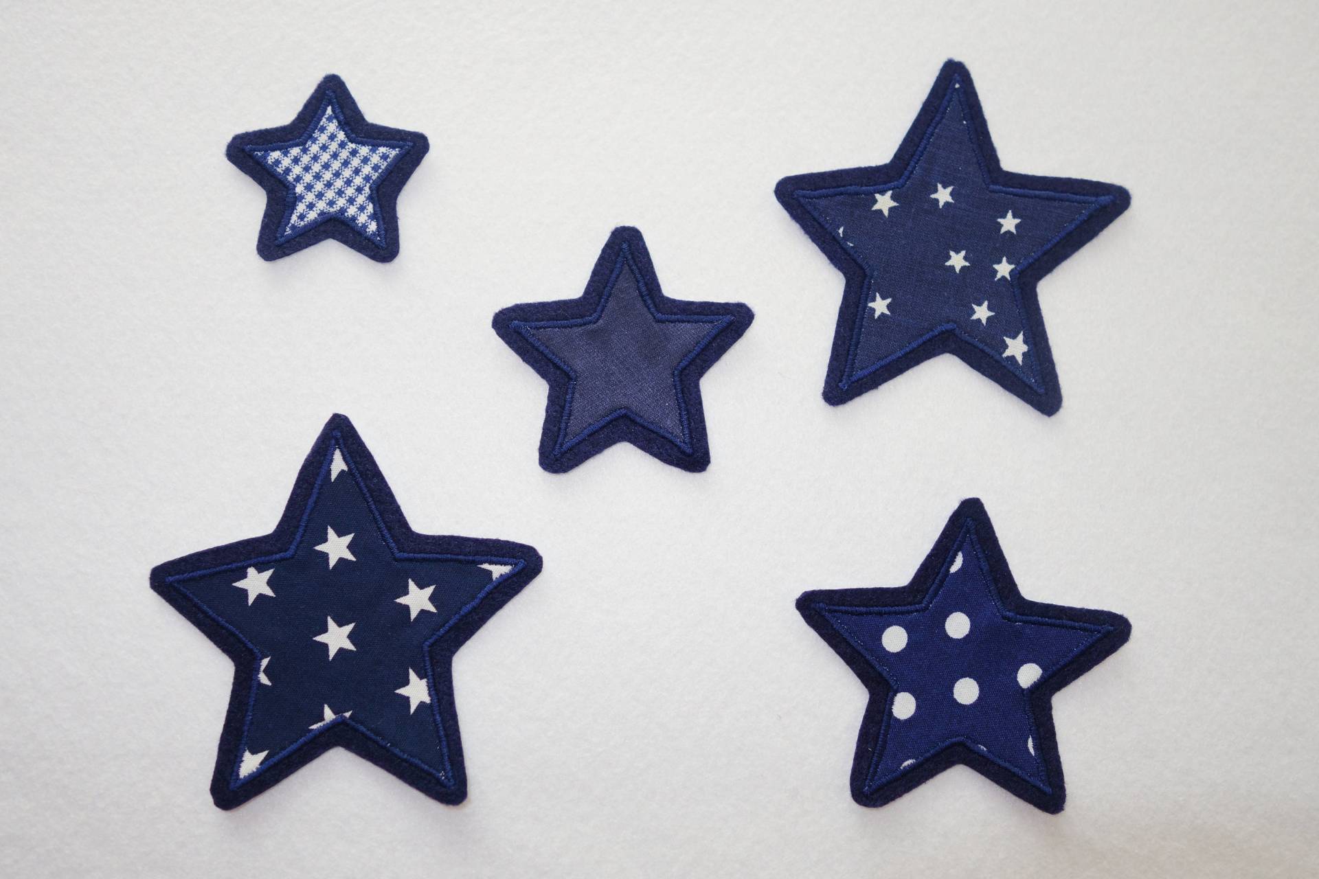 5 Aufnäher Sterne Blau 5 Aufnäher Sterne Blau von Zaubergenaeht
