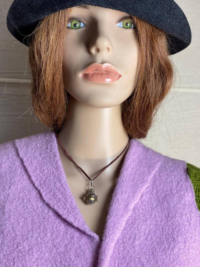 Anhänger Pendant Klang Kugel Silber Handarbeit Tingeling von ZauberhaftMarvelous