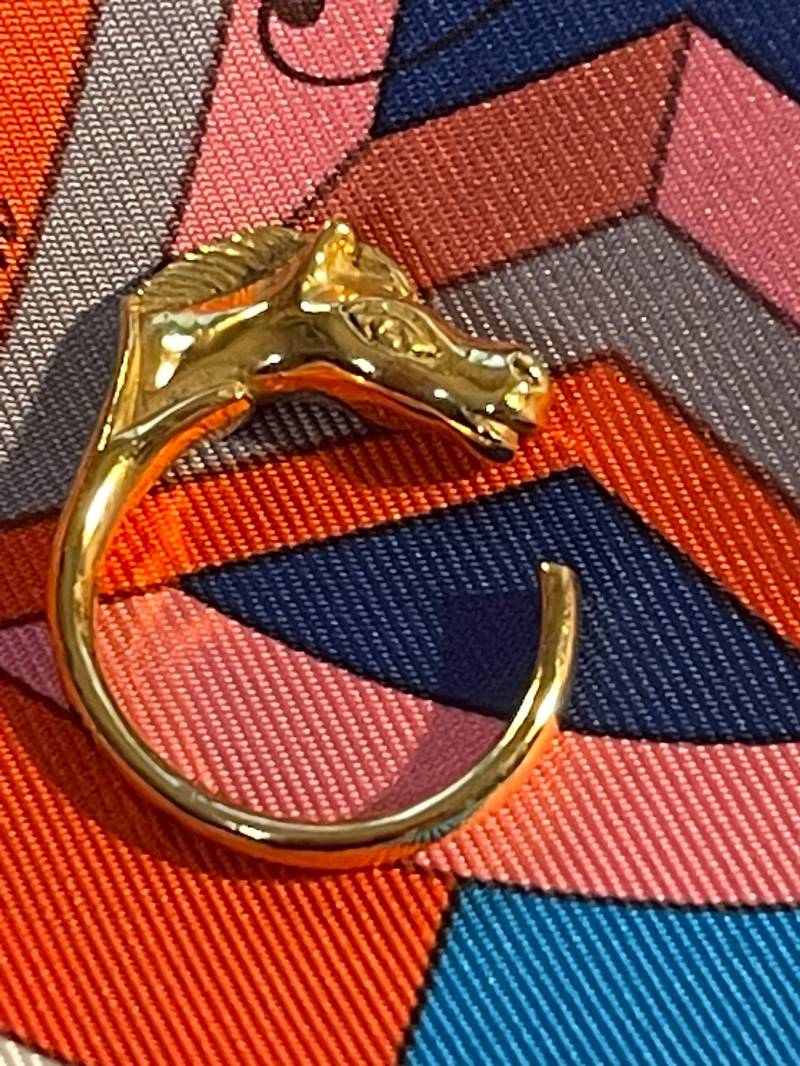 Hermes Ring Modell Galopp Vergoldet Sz 49 Pferd Sammlerstück Sehr Selten Gesucht von ZauberhaftMarvelous
