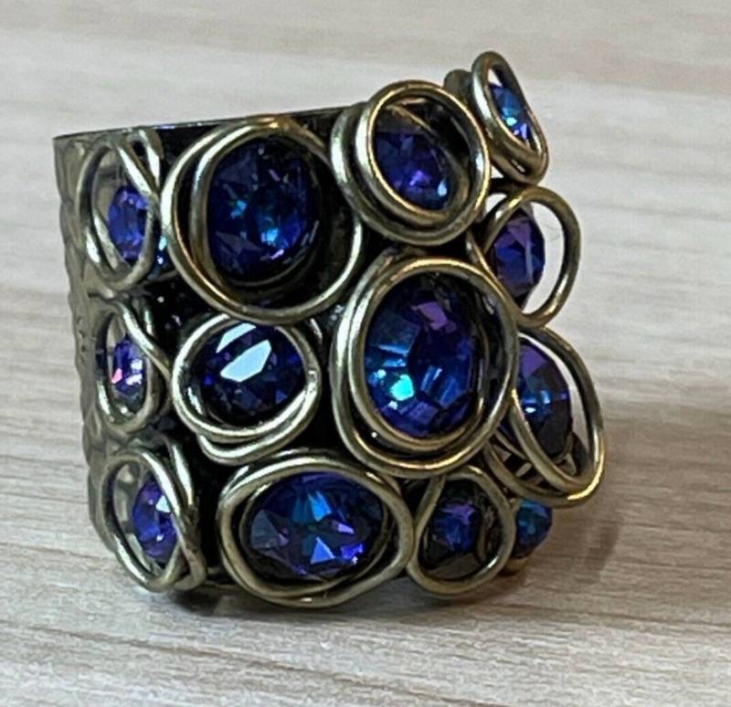 Konplott Miranda Konstantinidou Ring Sparkling Kollektion Limitiert Royalblau Schein Extravagant Außergewöhnlich Spektakulär Majestätisch von ZauberhaftMarvelous