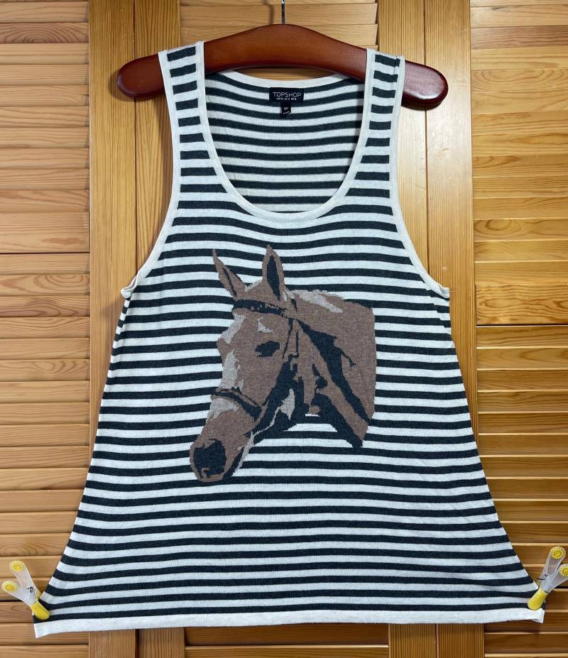 Pullunder Pferd Hingucker England Mode Topshop 42 von ZauberhaftMarvelous