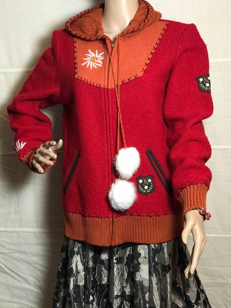 Spieth Und Wensky Damen Jacke Traditionell Ski Alpin Rot von ZauberhaftMarvelous