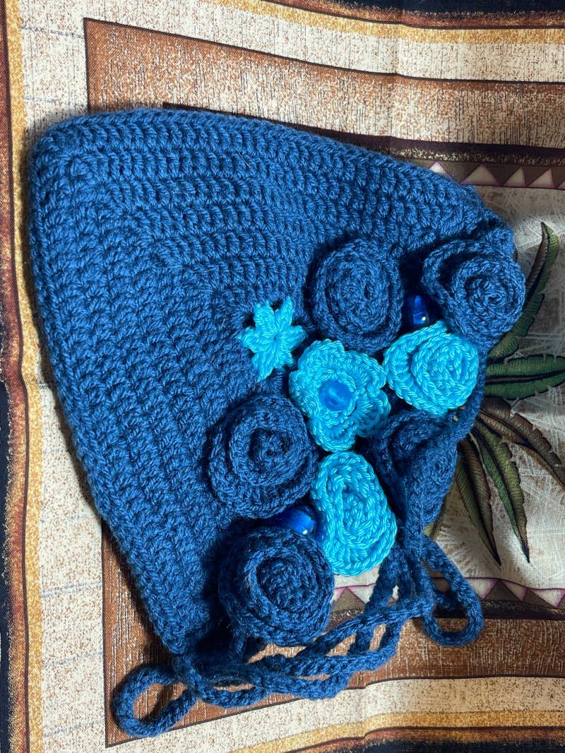 Tasche Täschchen Gehäkelt Blumen Niedlich von ZauberhaftMarvelous