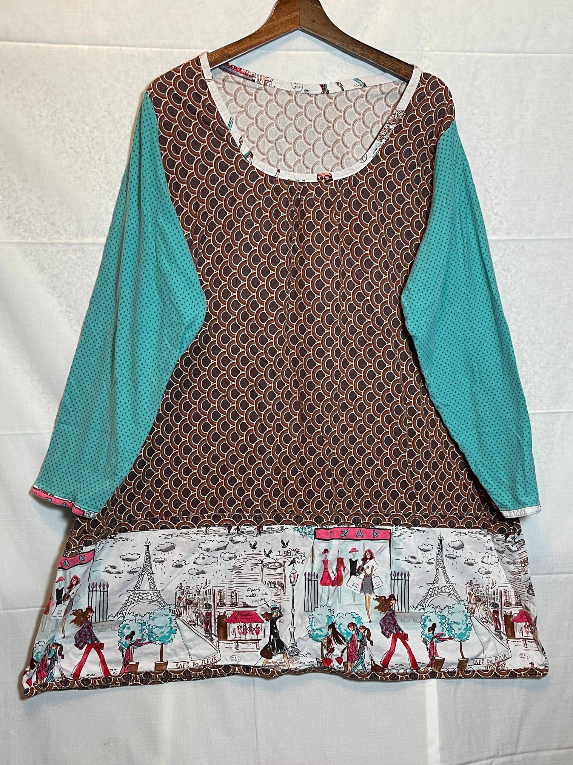 Tunika Bluse Handgenäht Paris Zauberhaft Einzelstück Tunika Bluse Handgenäht Paris Zauberhaft Einzelstück von ZauberhaftMarvelous