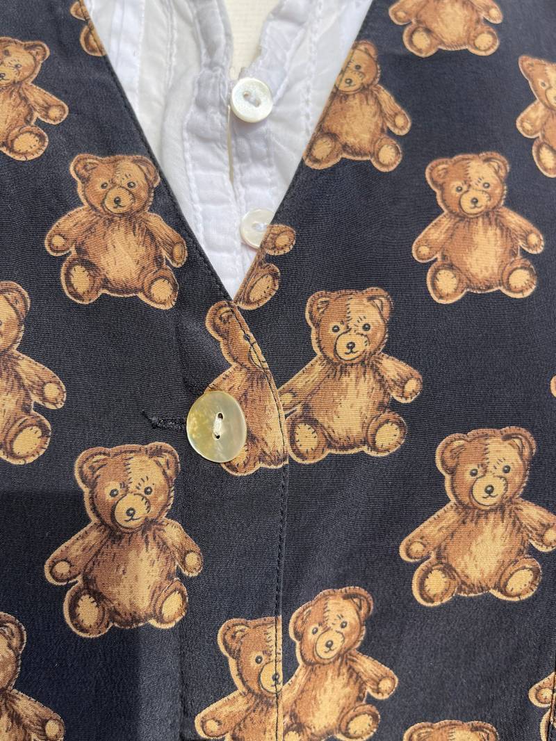 Ulla Popken Weste Teddys Bären Große Größe 50 52 Gefüttert Seide Auffällig Hingucker Extravaganz Zauberhaft von ZauberhaftMarvelous