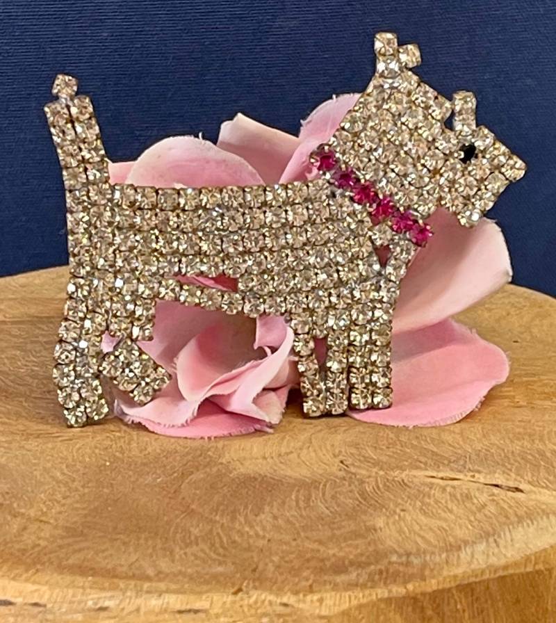 West Highland White Terrier Brosche Sparkling Außergewöhnlich Hingucker Selten Eye Catcher Vintage Kostüm Schmuck Ladylike Extravagant von ZauberhaftMarvelous