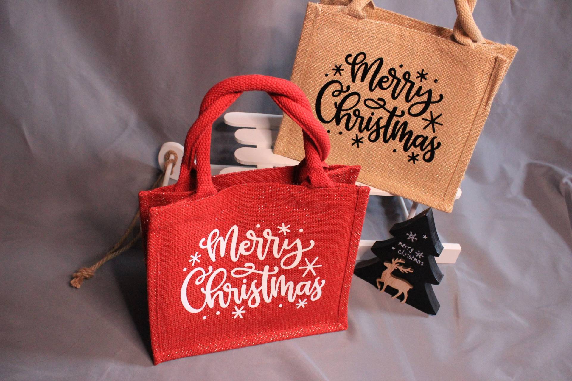 Geschenktasche Weihnachten/Jutetasche Weihnachtsbeutel Geschenktasche Weihnachten/Jutetasche Weihnachtsbeutel von ZauberhafteAugenblck