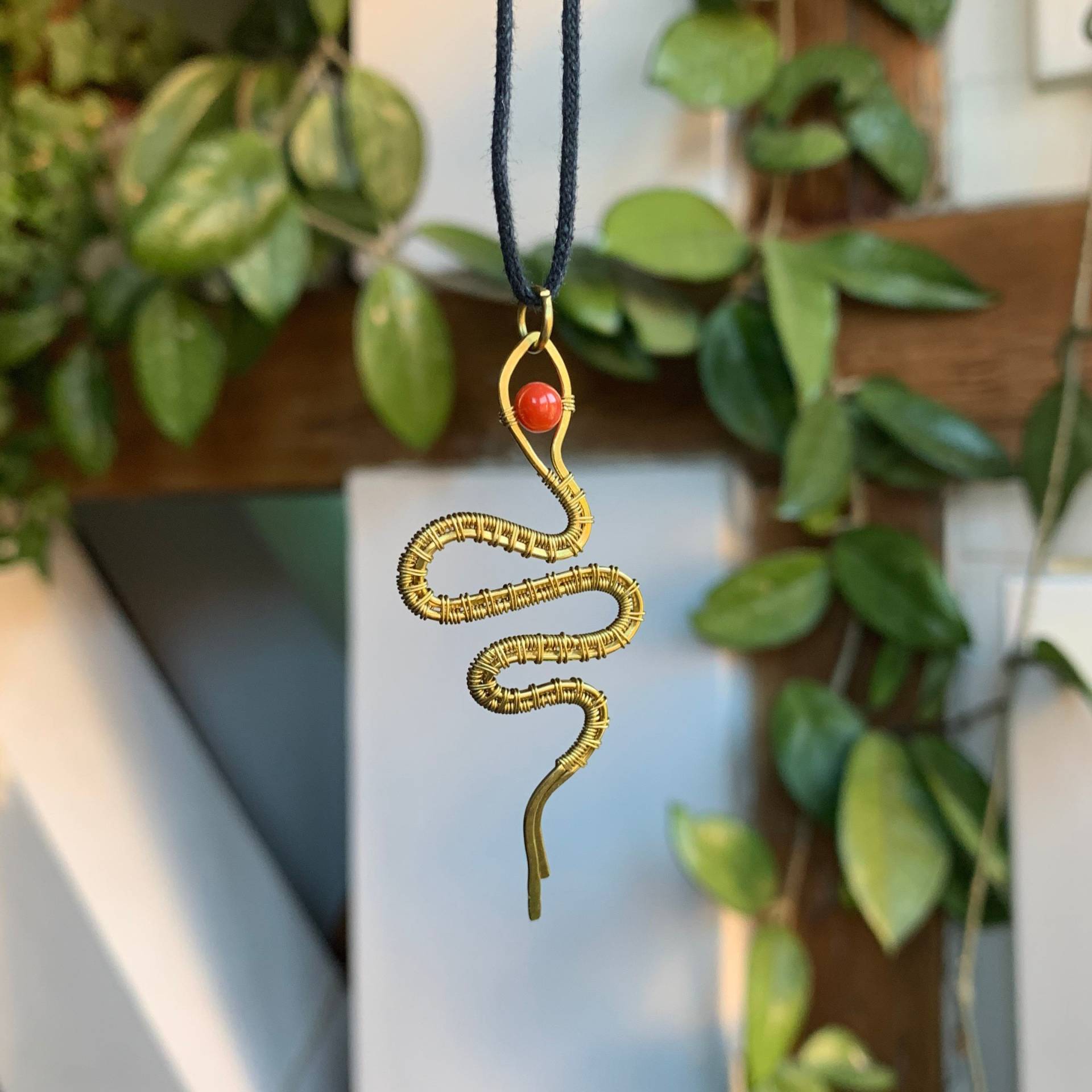 Kette Aus Messing Schlange Kette Aus Messing Schlange von ZauberhausShop