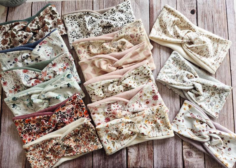 Stirnband Damen Mit Hohem Stretchanteil Viele Weitere Farben Aus Biobaumwollfleece von Zauberherzchen