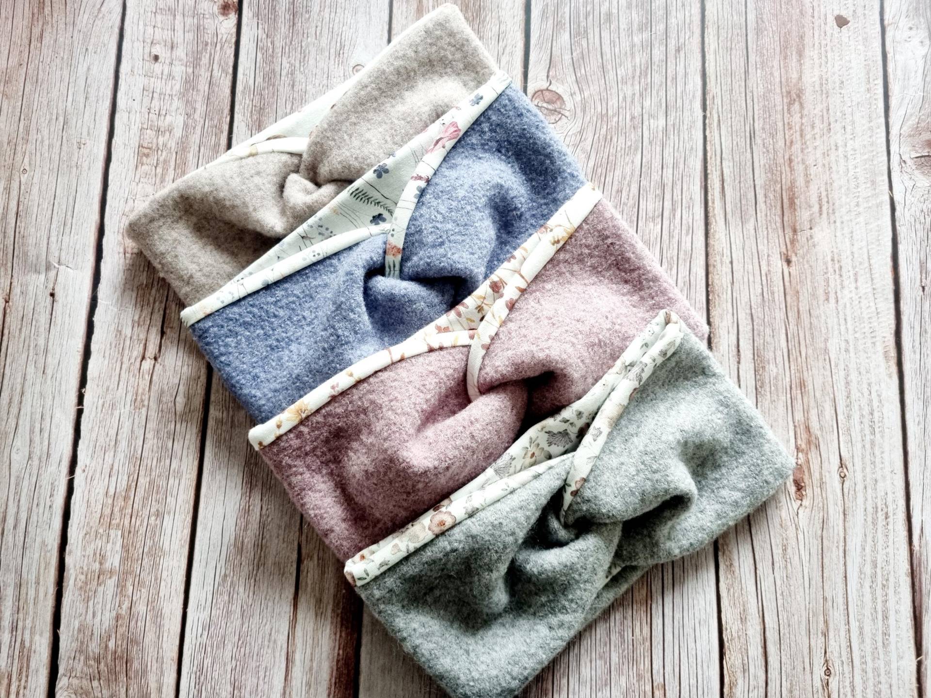 stirnband Damen Aus Merinowollfleece Oder Wollwalk von Zauberherzchen