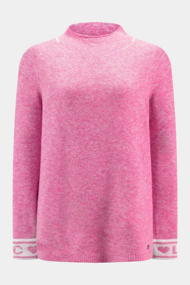 Zaubermond Strickpullover Zaubermond Strickpullover mit Schriftzug-Detail am Ärmel - PINK Zaubermond Strickpullover Zaubermond Strickpullover mit Schriftzug-Detail am Ärmel - PINK von Zaubermond
