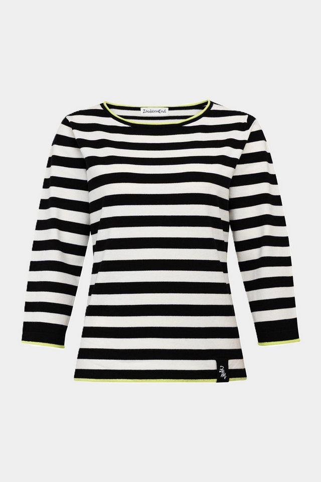 Zaubermond Strickpullover Strickpullover gestreift BLACK Zaubermond Strickpullover Strickpullover gestreift BLACK von Zaubermond