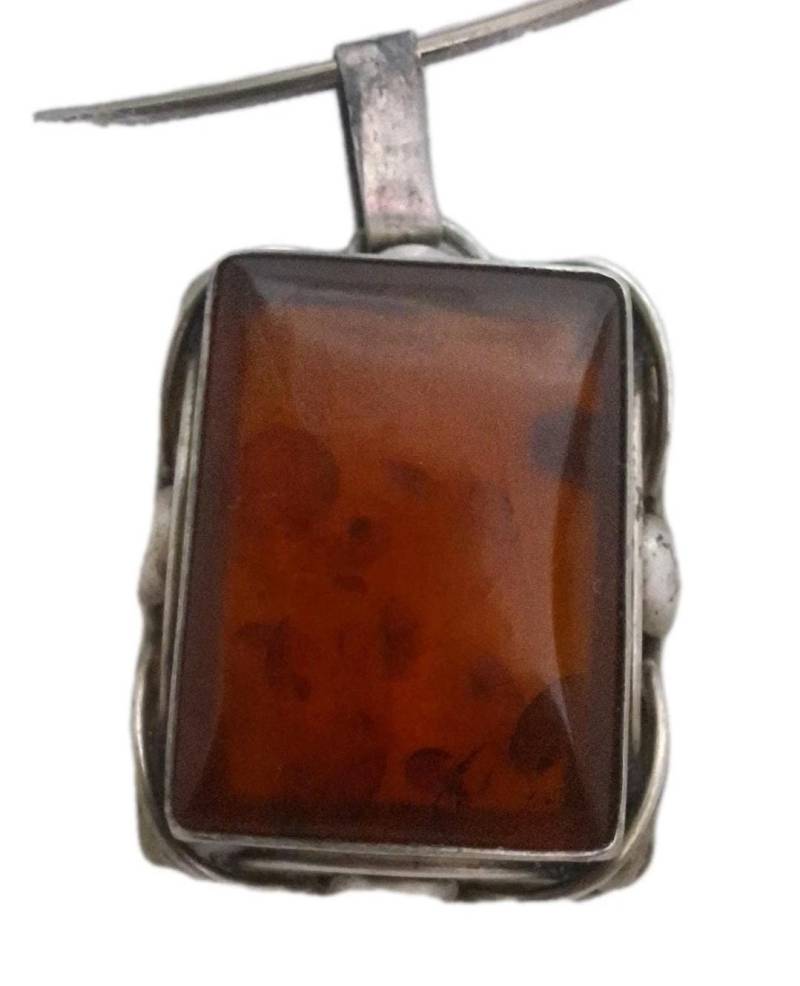 Anhänger 835 Silber Bernstein Vintage 50Er Jahre 835.b Punzierung Fisch 4 cm X 3 Anhänger 835 Silber Bernstein Vintage 50Er Jahre 835.b Punzierung Fisch 4 cm X 3 von Zaubermond69
