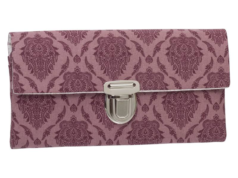 Damen Geldbörse Börse Portemonnaie Unikat Steckverschluss Stoff Ornamente Beere von ZaubernadelNDH