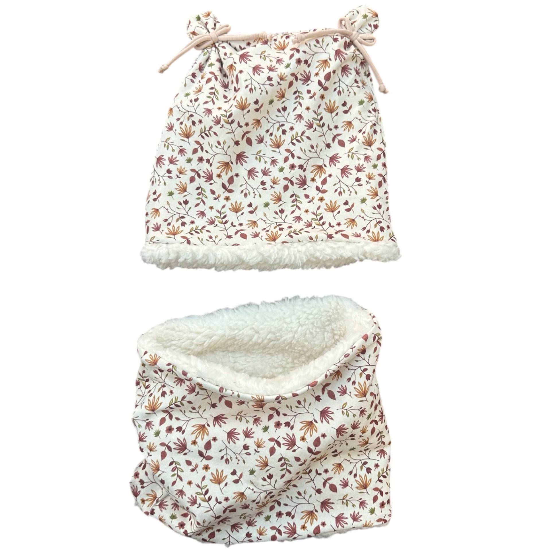 Mütze Kinder , Und Loop , Dreieckstuch Bärchenmütze, Mädchen Mütze, Winter Teddy Fleece Geschenk Geburt, Baby von Zaubernaehte