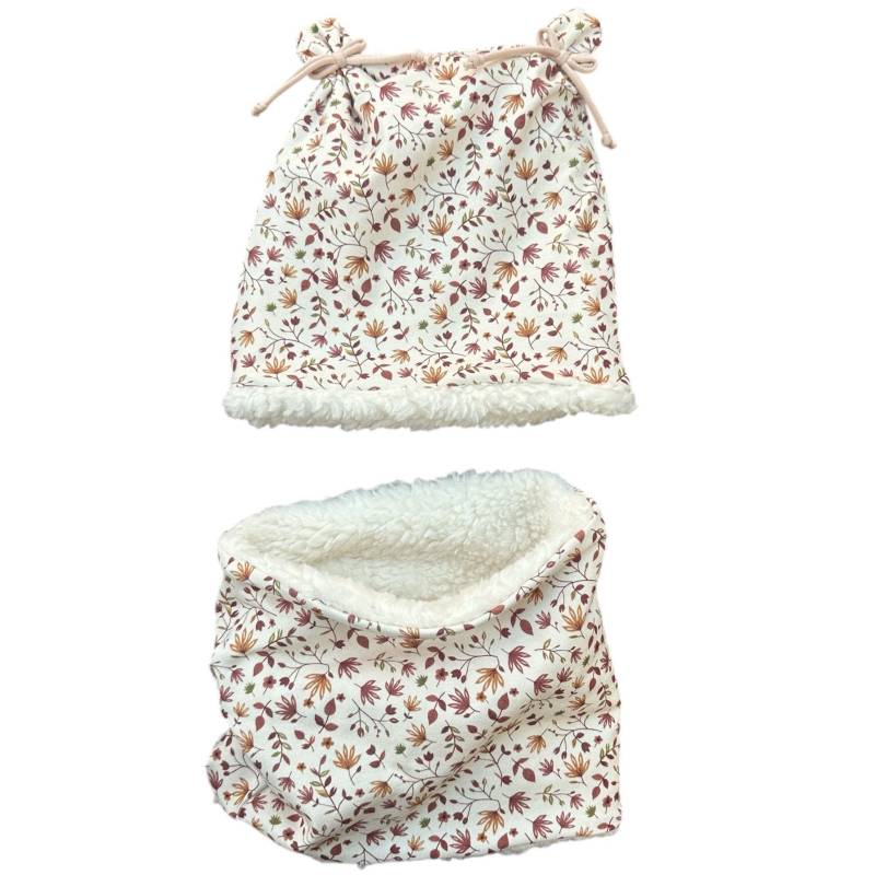 Mütze Kinder , Und Loop , Dreieckstuch Bärchenmütze, Mädchen Mütze, Winter Teddy Fleece Geschenk Geburt, Baby von Zaubernaehte