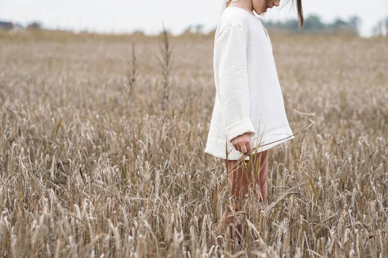 Organic Musselinhemd Für Kinder | Kinderhemd Aus Musselin Tunika Musselinstoff von Zauberspross