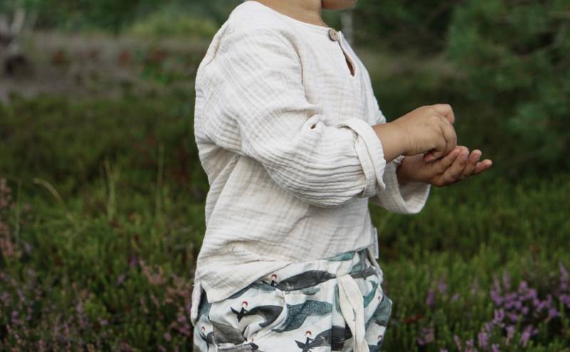 Organic Musselinhemd | Kinderhemd Musselinstoff von Zauberspross