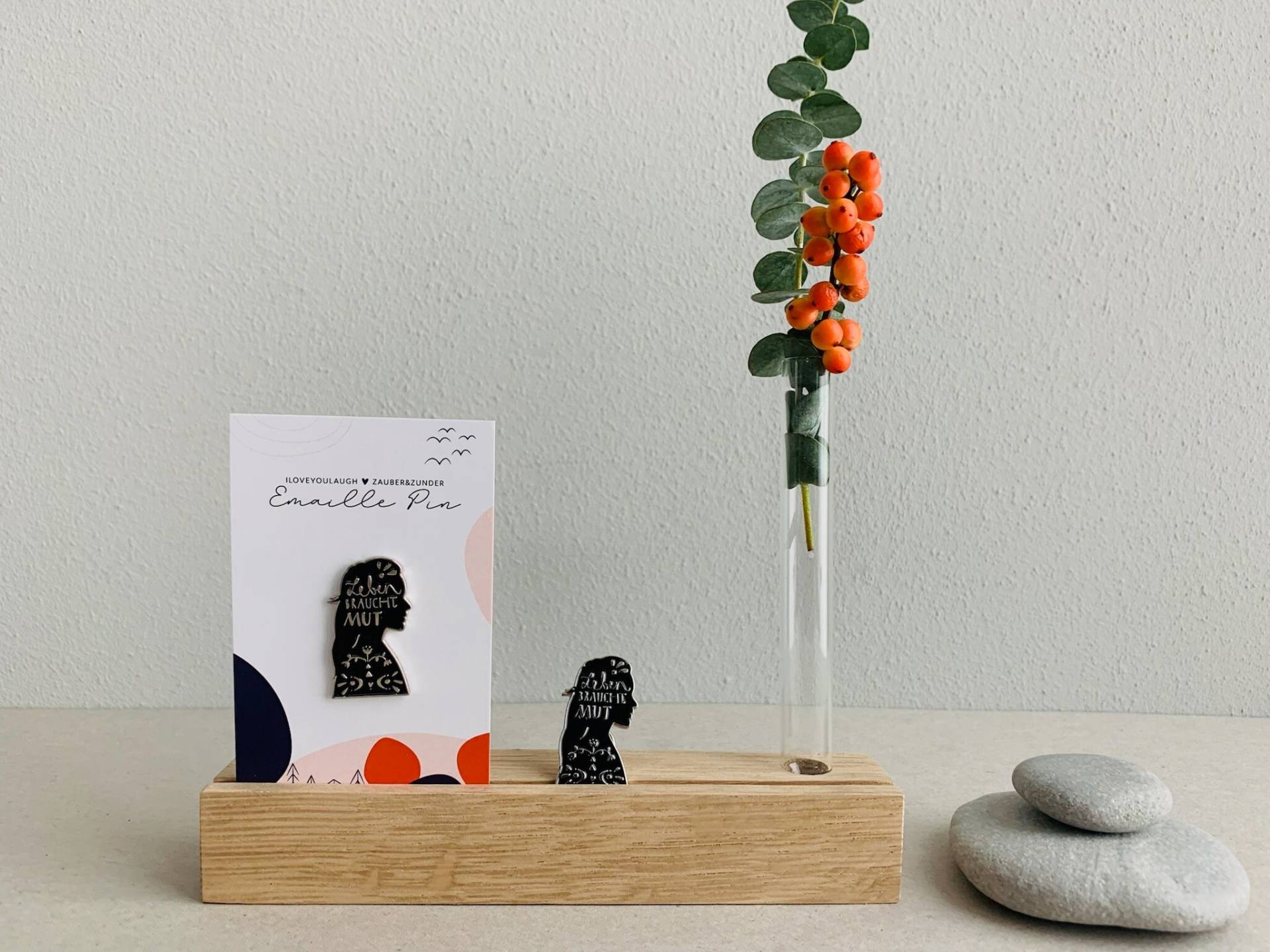 Pin "Leben Braucht Mut" Pin "Leben Braucht Mut" von ZauberundZunder