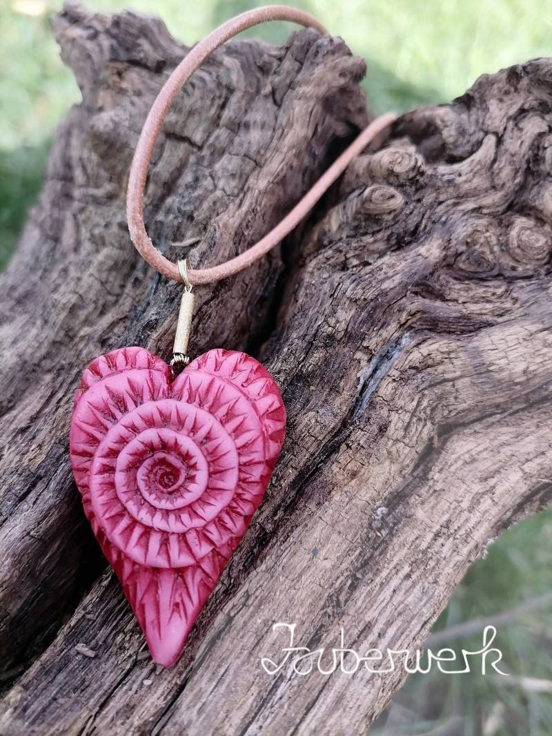 Herz Anhänger, Amulett, Talisman, Kette Herz Anhänger, Amulett, Talisman, Kette von ZauberwerkAtelier