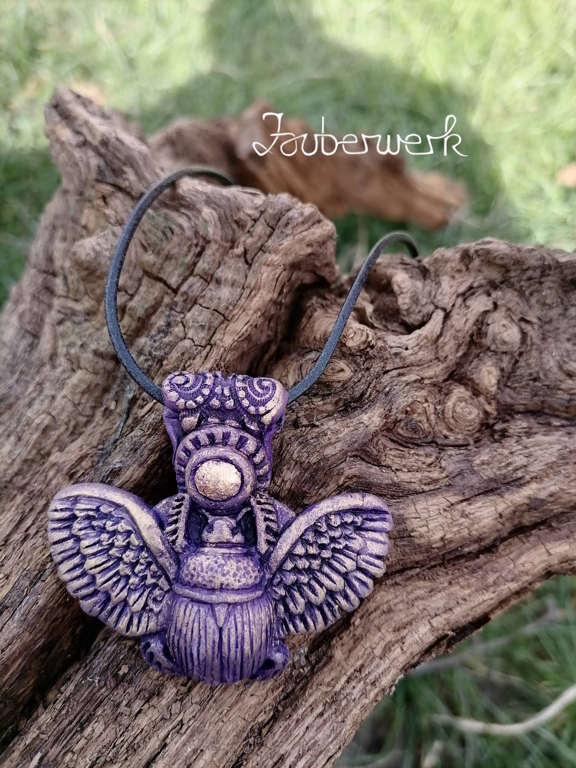 Skarabäus Amulett, Violett Skarabäus Amulett, Violett von ZauberwerkAtelier