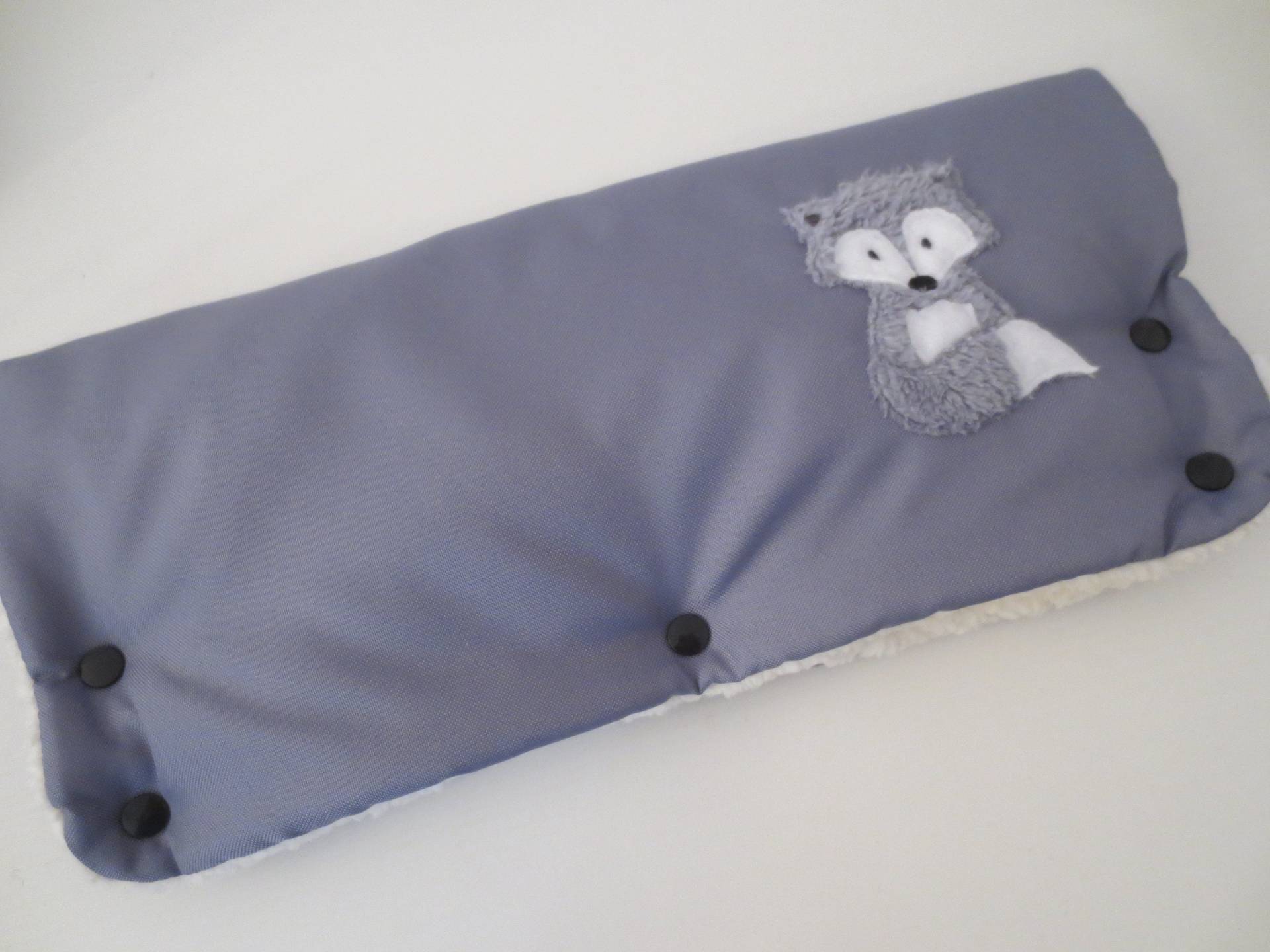 Kinderwagenmuff Wasserabweisend Handwärmer Muff Grau "Fuchs" Kinderwagenmuff Wasserabweisend Handwärmer Muff Grau "Fuchs" von ZauberwerkemitHerz