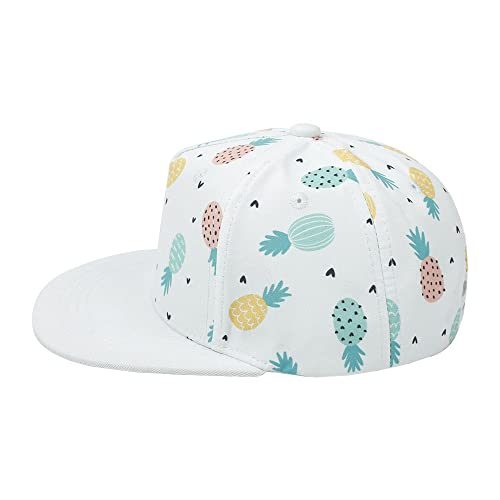 Zaxgf Gifts Treat Baby Sonnenhut Mädchen Schirmmütze Kinder Hüte Flapper Schutz Caps Faltbarer Eimer Hut Weiche Baumwolle Strand Hüte Hut des Breiten Krempe Fischers,Ananas von Zaxgf