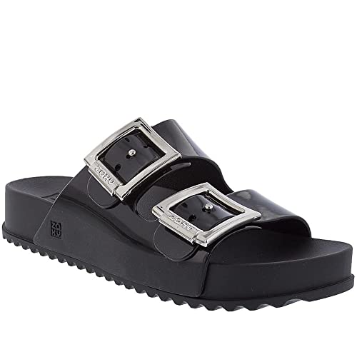 Zaxy Damen Partner Slides Sandalen Schwarz 36 EU von Zaxy