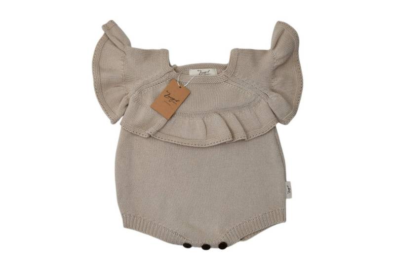 Zayno Body Body mit Trompetenärmeln 3-6 Monate 100% Biobaumwolle in Naturbraun (Set, 1-tlg., Hergestellt aus 100% Biobaumwolle) Bügeln auf niedriger Temperatur von Zayno