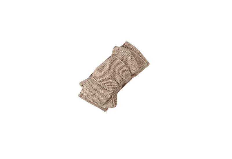Zayno Erstlingsmütze Haarband Baby mit Schleife von 0-6 Monaten aus Biobaumwolle in Beige Zayno Erstlingsmütze Haarband Baby mit Schleife von 0-6 Monaten aus Biobaumwolle in Beige von Zayno