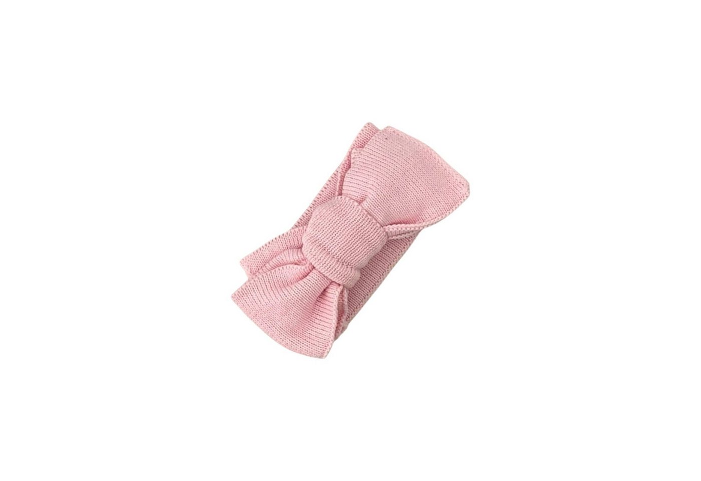 Zayno Erstlingsmütze Haarband Baby mit Schleife von 0-6 Monaten aus Biobaumwolle in Rosa von Zayno