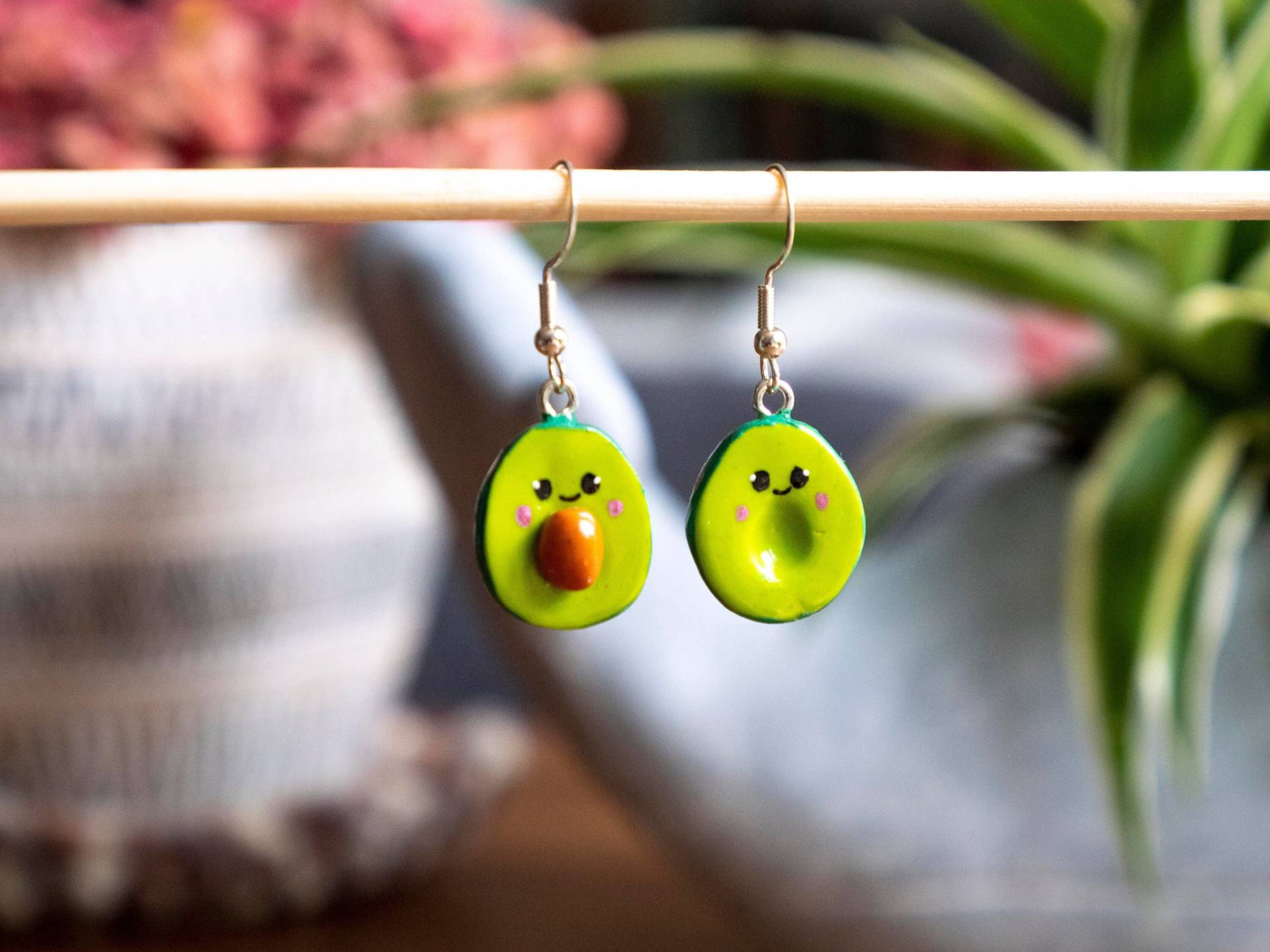 Avocado-Ohrringe/Fimo Kawaii Avocado-Ohrringe/Fimo Kawaii von ZazartBoutique